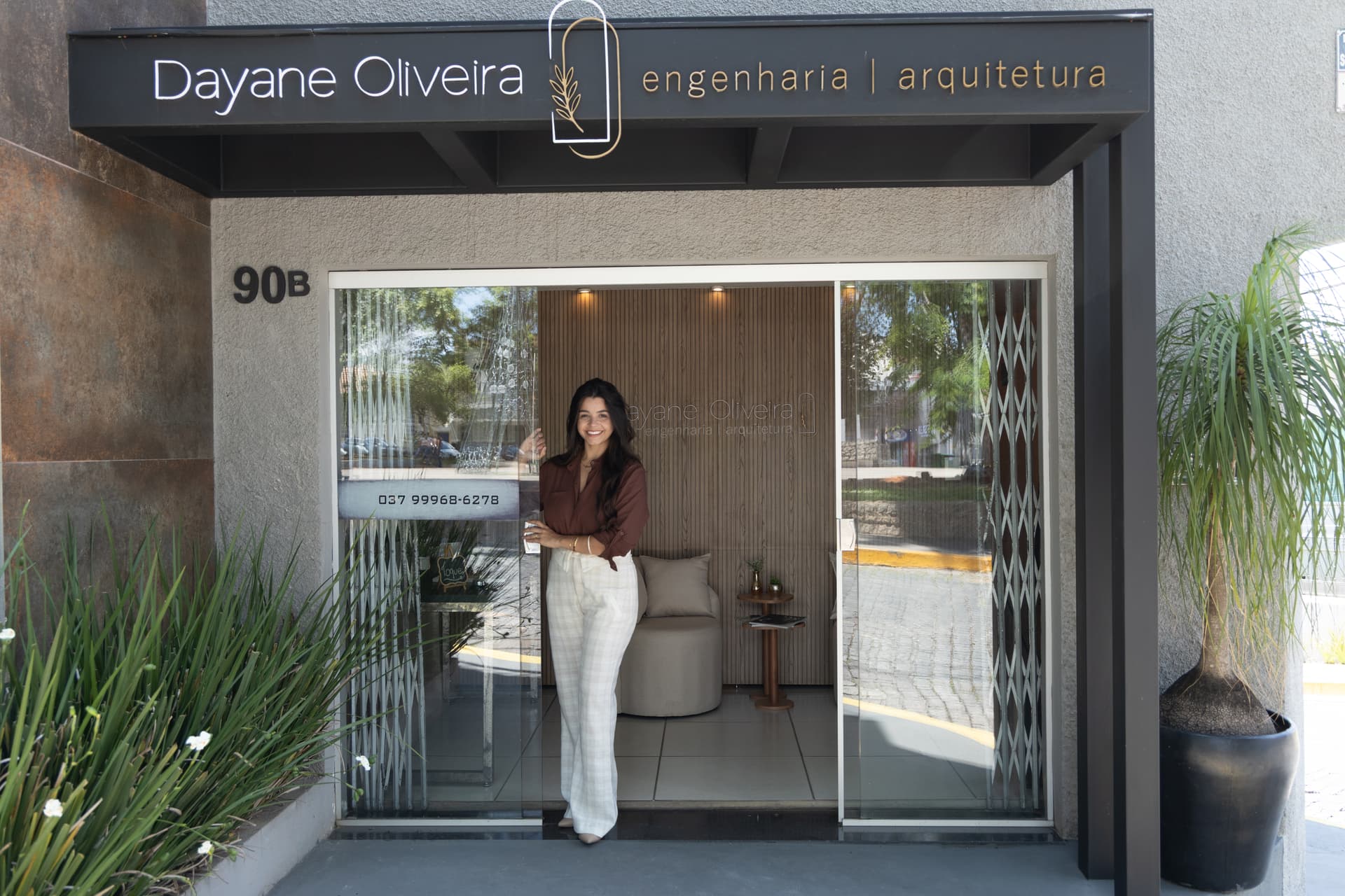 Fachada do escritório Dayane Oliveira Engenharia e Arquitetura